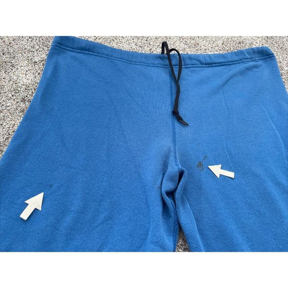 Vintage 90s Mens Large Buffalo Sabres NHL Hockey Logo 7 Drawstring Sweatpants - Picture 9 of 11